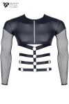T-shirt harnais wetlook et maille - Regnes T-shirt harnais wetlook et maille - Regnes