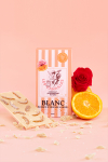 Chocolat blanc �corce d'orange et rose - Tablette 100g - Les canailles